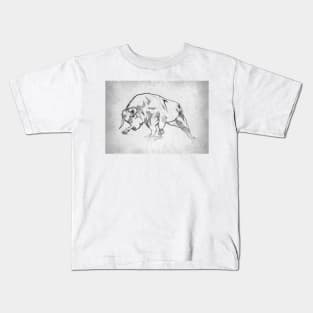 Bull - Handmade Pencil Drawing Kids T-Shirt